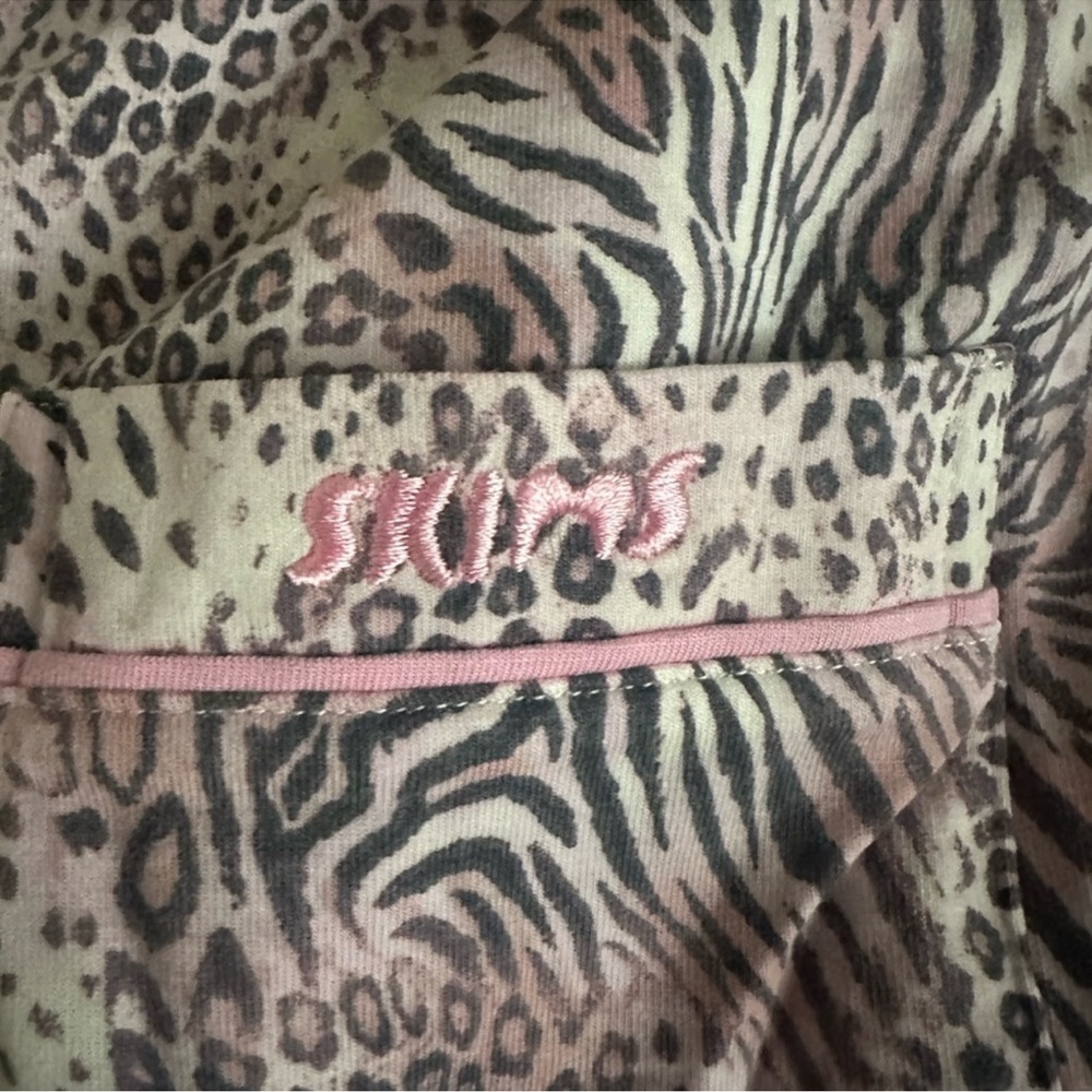 SKIMS NWT Pajama Set - Bloom Mini Animal Print - Picture 8 of 8